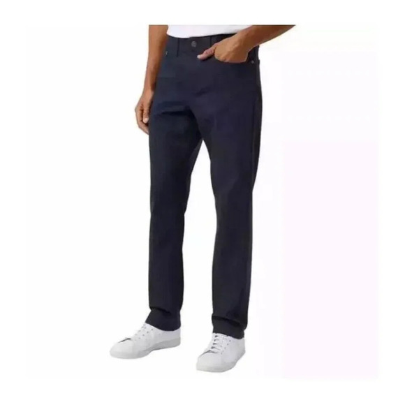 IZOD Men’s Ultraflex Regular Fit Knit Denim Stretch 5 Pocket Jeans, Blue, 36X32 - Picture 10 of 11